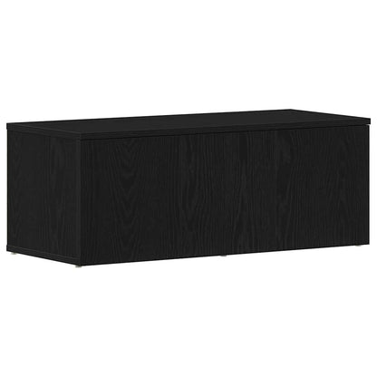 TV Cabinet with Drawer Black Oak 80x34x30 cm Engineered Wood
