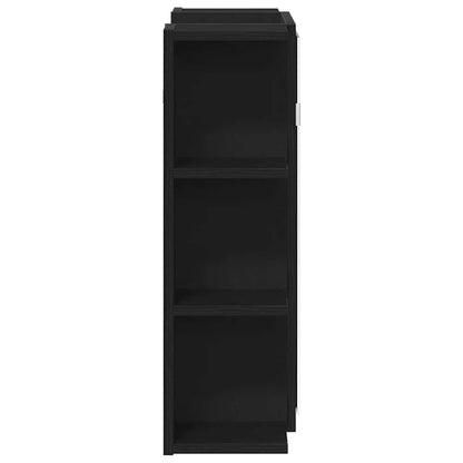 Mirror Cabinet Black Oak 80 x 20.5 x 64 cm Engineered Wood
