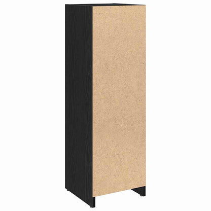 Bathroom Cabinet Black Oak 30 x 30 x 95 cm Engineered Wood