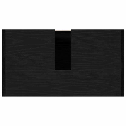 Bathroom Cabinet Black Oak 60 x 33 x 61 cm Engineered Wood