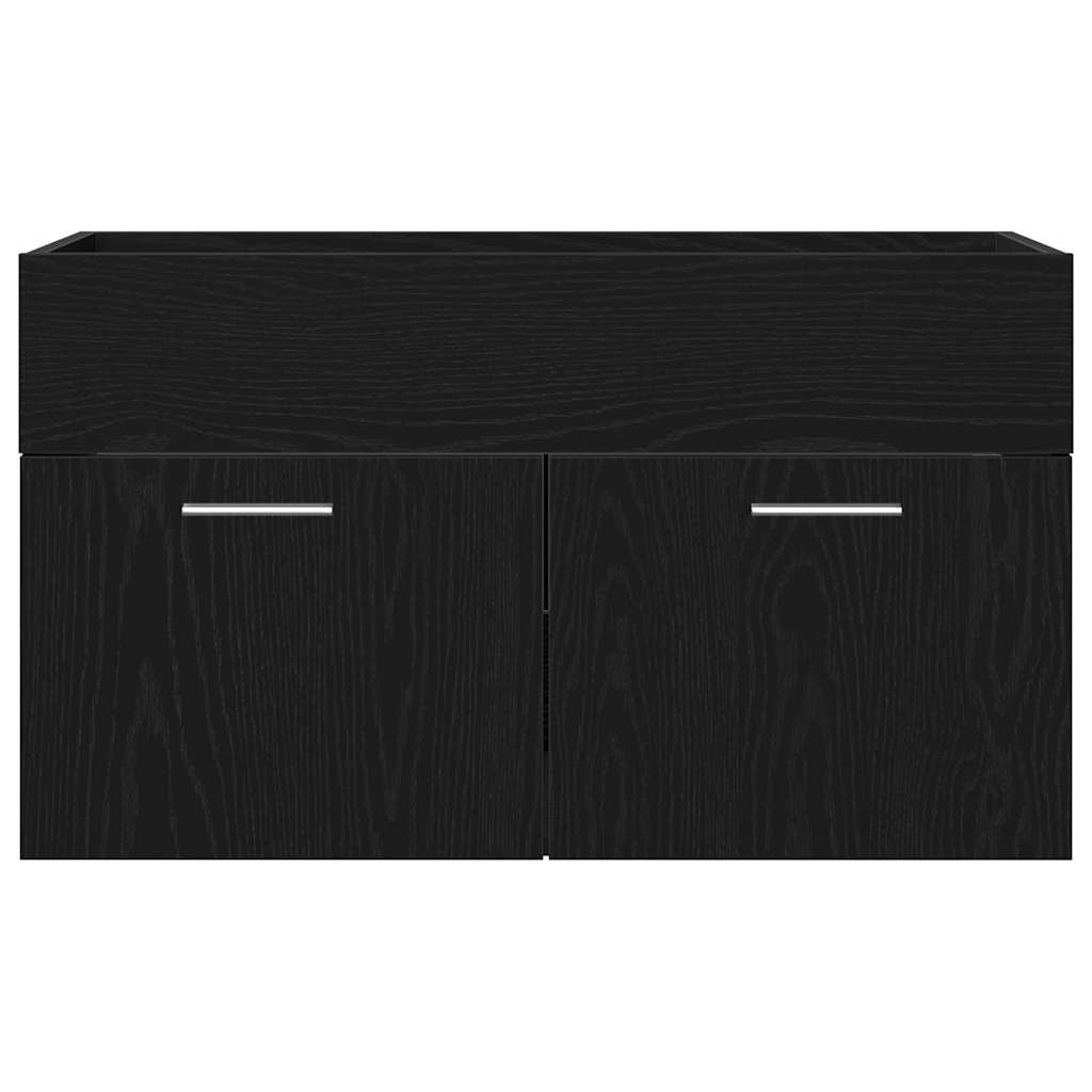 Sink cabinet Black Oak 38.5 x 100 x 46 cm Engineered Wood