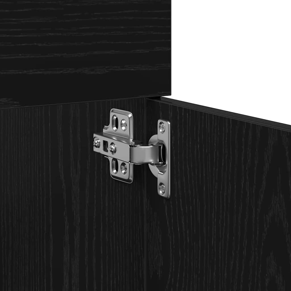 Sink cabinet Black Oak 38.5 x 100 x 46 cm Engineered Wood