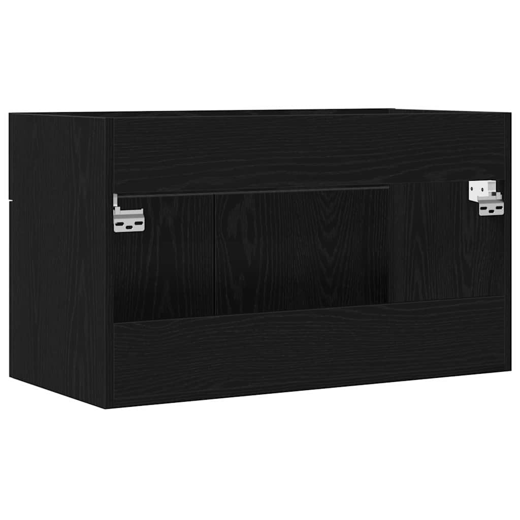 Sink cabinet Black Oak 38.5 x 100 x 46 cm Engineered Wood
