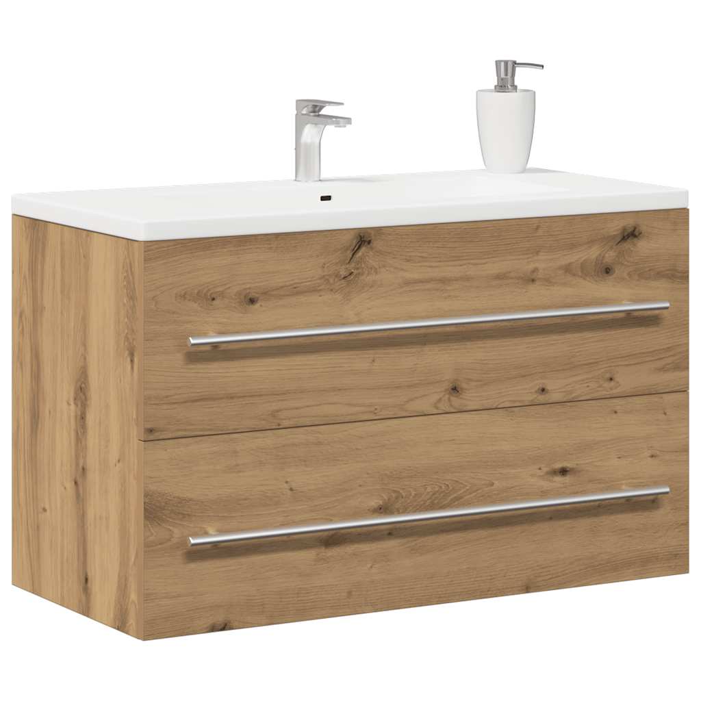 Bathroom Sink Cabinet Artisan Oak 80x38.5x48 cm Engineered Wood