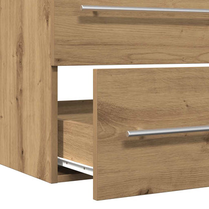 Bathroom Sink Cabinet Artisan Oak 80x38.5x48 cm Engineered Wood