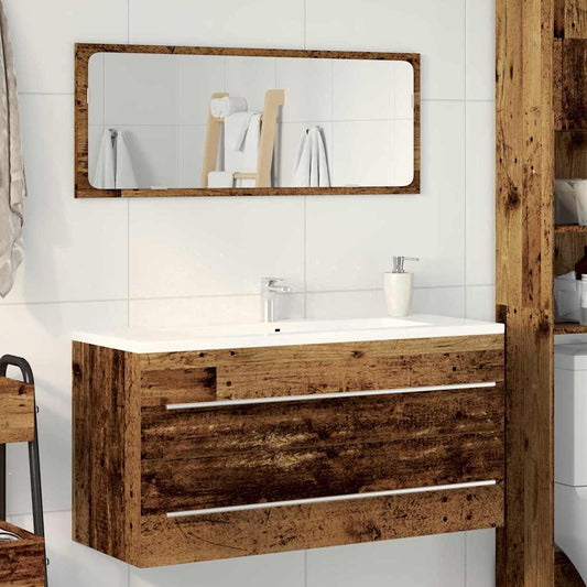 Sink cabinet Old Wood 100 x 38.5 x 48 cm Engineered Wood