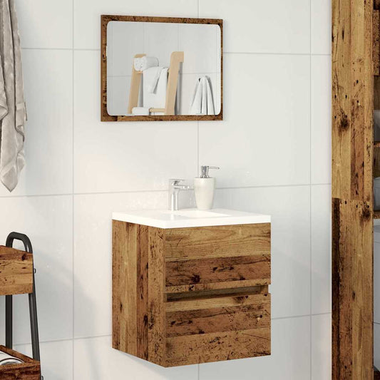 Bathroom Sink Cabinet with Drawer Old Wood 41 x 38.5 x 45 cm