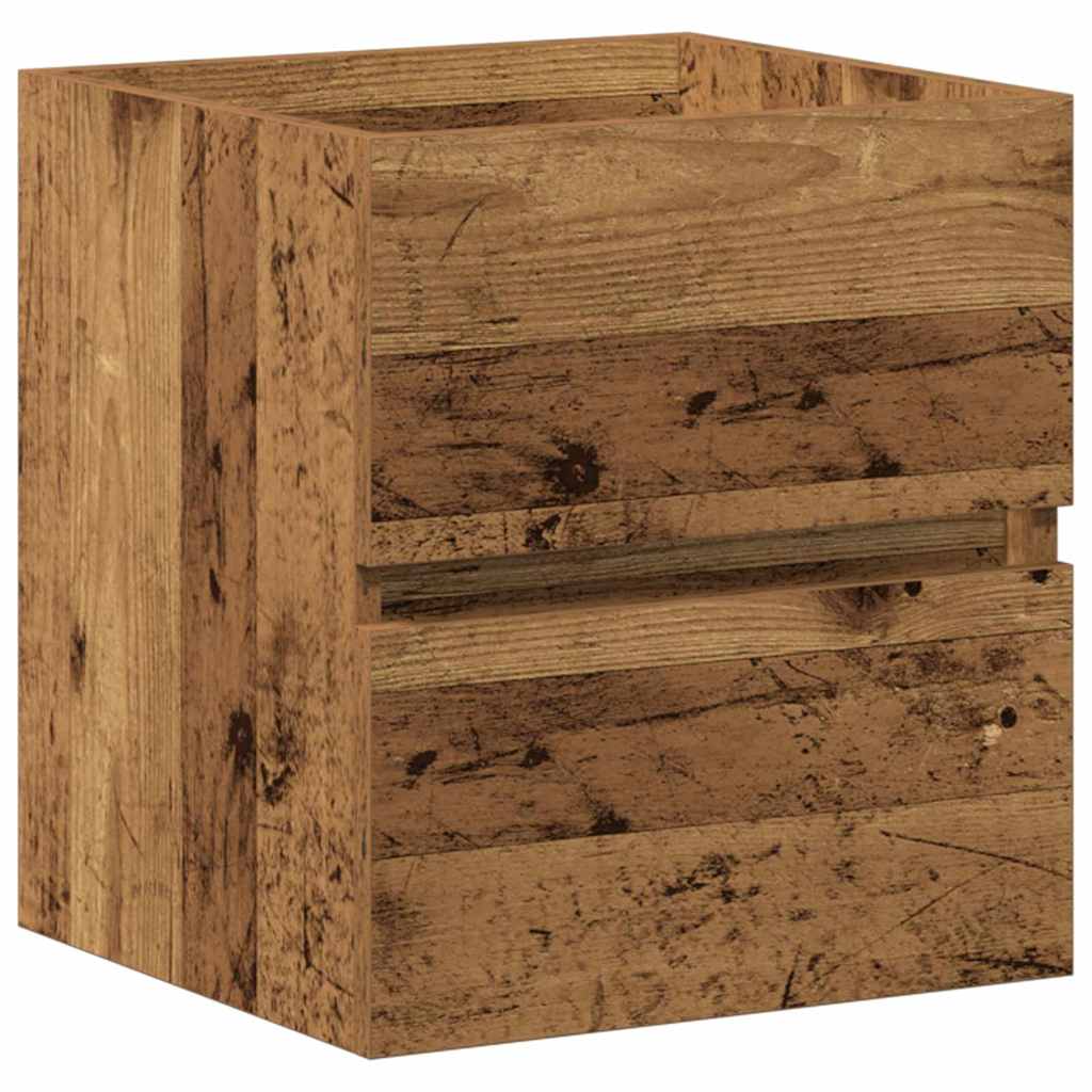 Bathroom Sink Cabinet with Drawer Old Wood 41 x 38.5 x 45 cm