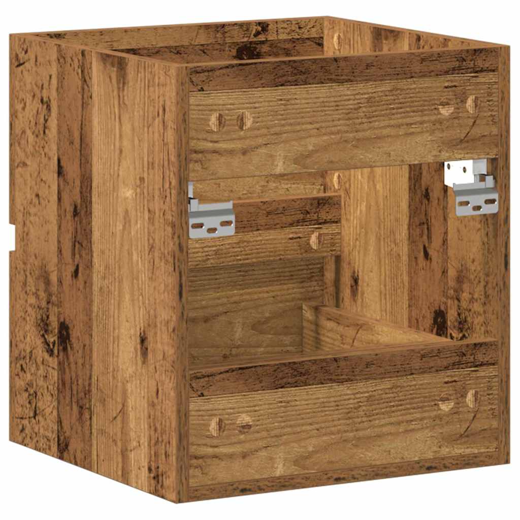 Bathroom Sink Cabinet with Drawer Old Wood 41 x 38.5 x 45 cm