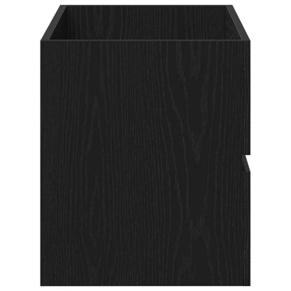 Bathroom Sink Cabinet with Drawer Black Oak 80 x 38.5 x 45 cm