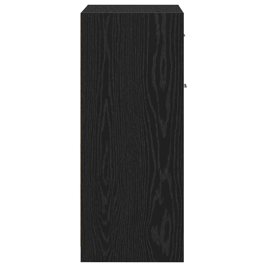 Bathroom Cabinet Black Oak 60 x 33 x 80 cm Engineered Wood