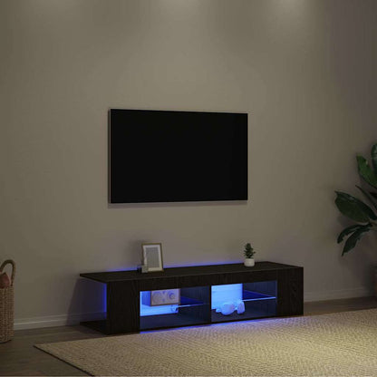 TV Cabinet Black Oak 135 x 39 x 30 cm Engineered Wood