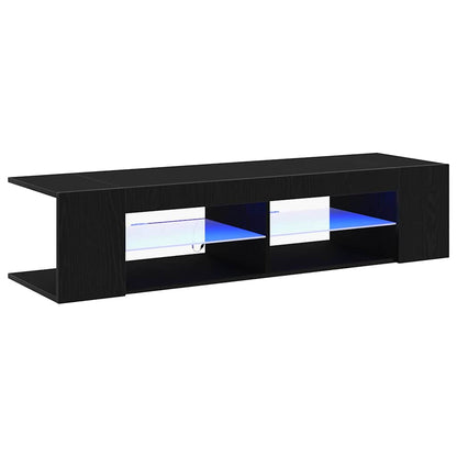TV Cabinet Black Oak 135 x 39 x 30 cm Engineered Wood