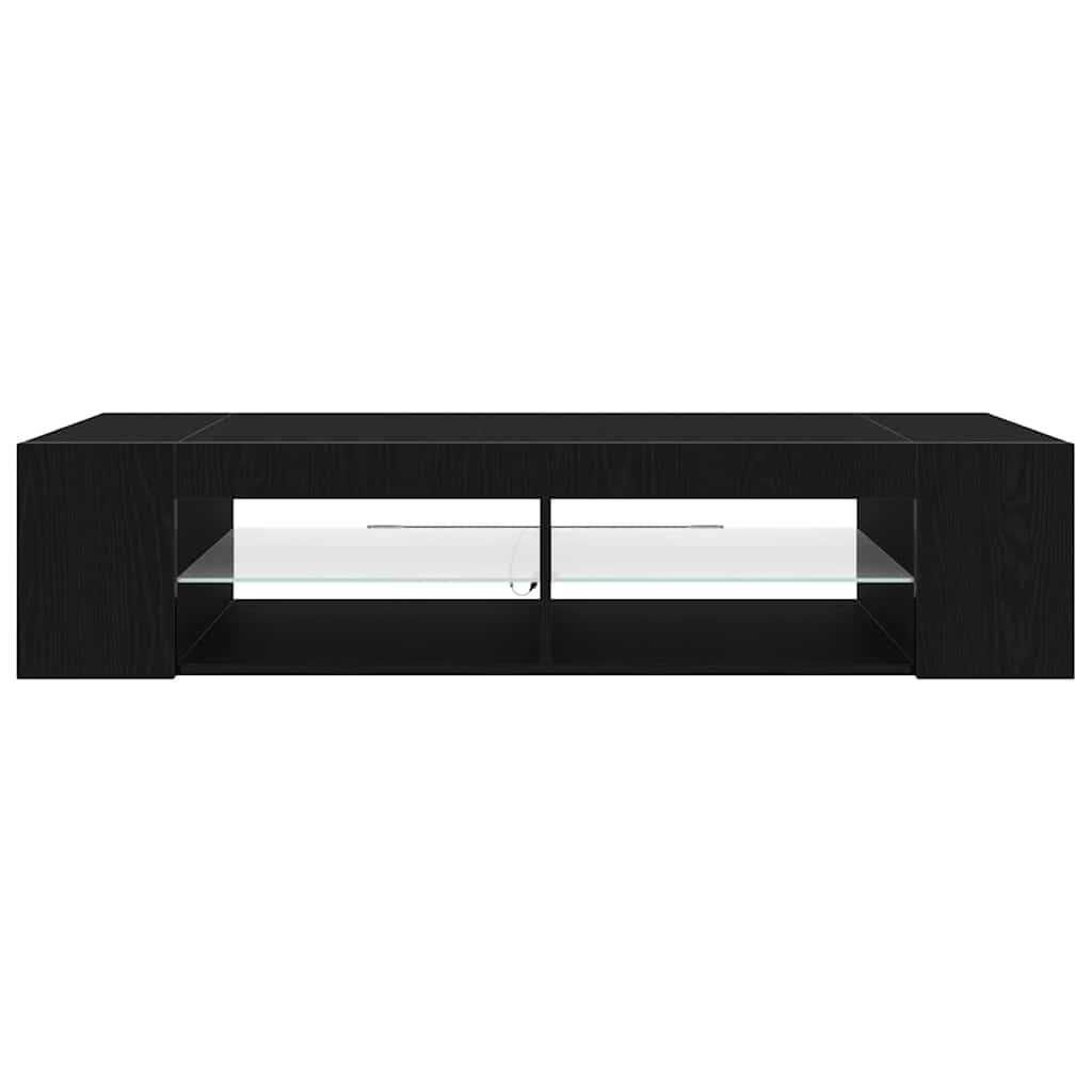 TV Cabinet Black Oak 135 x 39 x 30 cm Engineered Wood