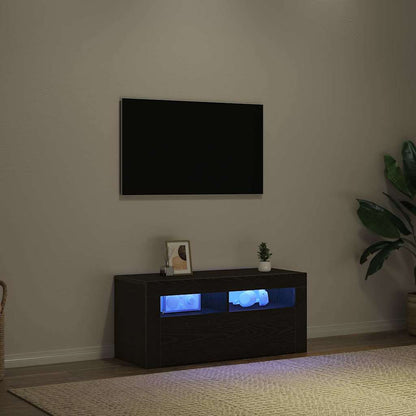 TV Cabinet Black Oak 90 x 39 x 30 cm Engineered Wood