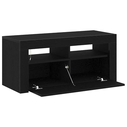 TV Cabinet Black Oak 90 x 39 x 30 cm Engineered Wood