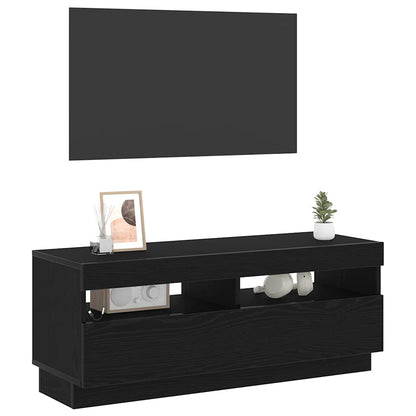 TV Cabinet Black Oak 100 x 35 x 40 cm Engineered Wood