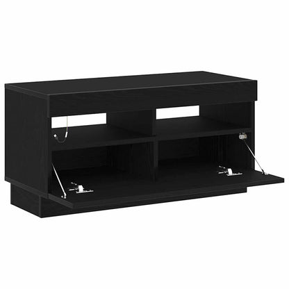 TV Cabinet Black Oak 80 x 35 x 40 cm Engineered Wood