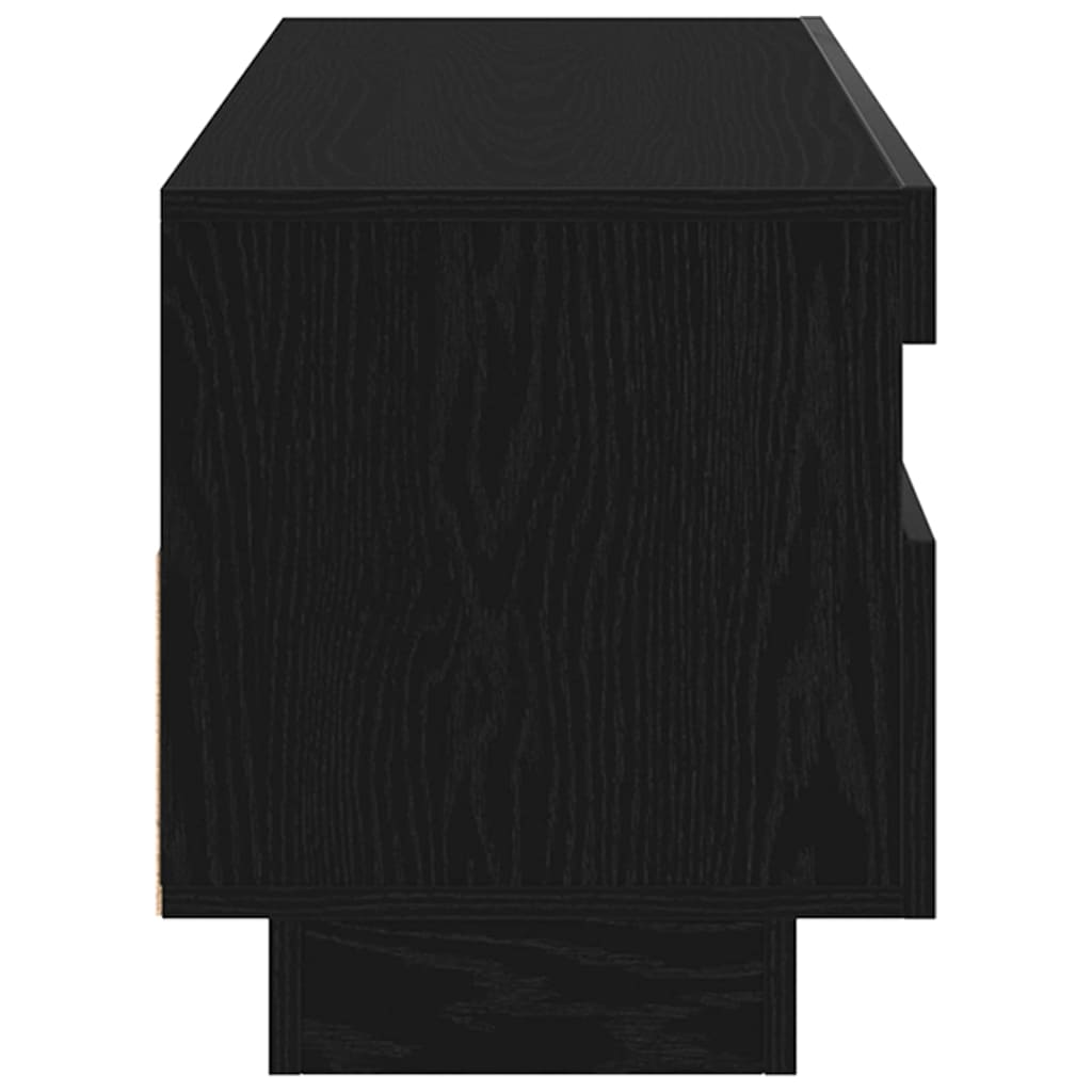 TV Cabinet Black Oak 80 x 35 x 40 cm Engineered Wood