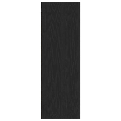 Wall TV Cabinet Black oak 30.5 x 30 x 90 cm Engineered wood