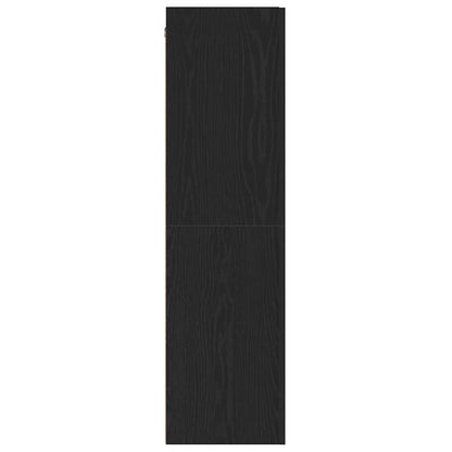 Wall TV Cabinet Black Oak 30.5 x 30 x 110 cm Engineered Wood