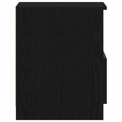 Bedside Cabinet Black oak 40 x 40 x 50 cm Engineered wood