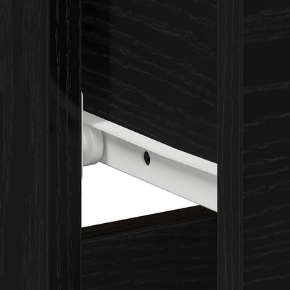 Bedside Cabinet 2 pcs Black oak 40 x 40 x 50 cm Engineered wood