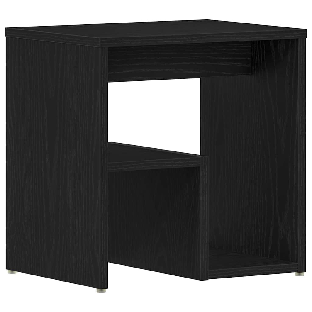Bedside Cabinet Black oak 40 x 30 x 40 cm Engineered wood