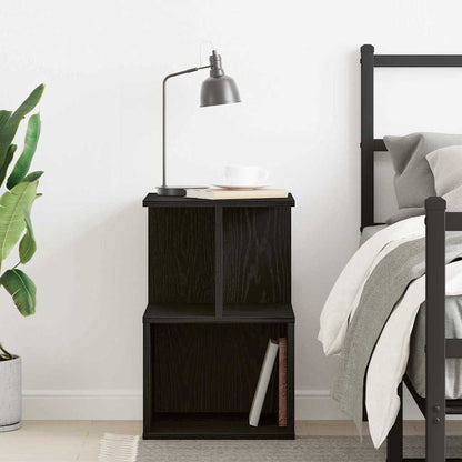 Bedside Cabinet Black oak 35 x 35 x 55 cm Engineered wood
