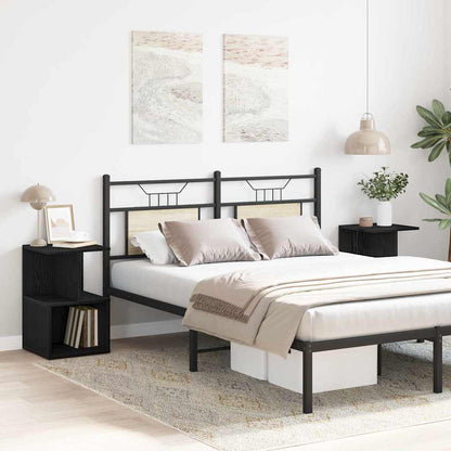 Bedside Cabinet 2 pcs Black oak 35 x 35 x 55 cm Engineered wood