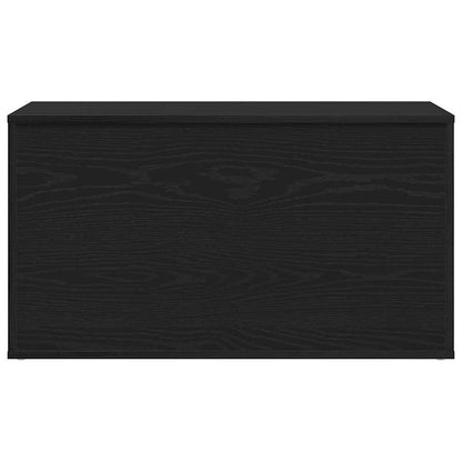 Storage Box Black Oak 84 x 42 x 46 cm Engineered Wood