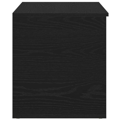 Storage Box Black Oak 84 x 42 x 46 cm Engineered Wood