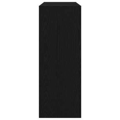 Console Table Black oak 105 x 30 x 80 cm Engineered wood