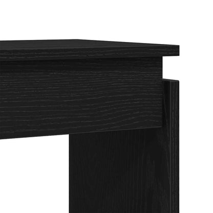 Console Table Black Oak 80 x 30 x 80 cm Engineered Wood