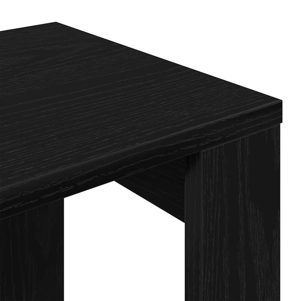 Nesting Tables 3 pcs Black Oak Engineered Wood