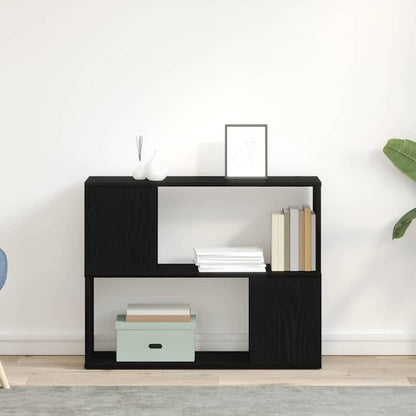 TV Cabinet Set Black Oak 80 x 24 x 63 cm Engineered Wood