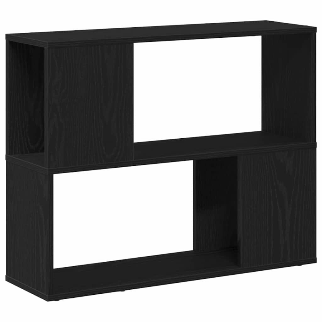 TV Cabinet Set Black Oak 80 x 24 x 63 cm Engineered Wood