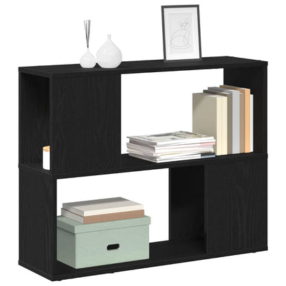 TV Cabinet Set Black Oak 80 x 24 x 63 cm Engineered Wood