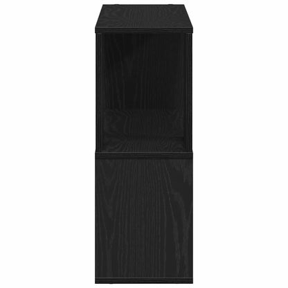 TV Cabinet Set Black Oak 80 x 24 x 63 cm Engineered Wood