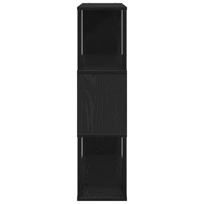 TV Cabinet Set Black Oak 100 x 24 x 94 cm Engineered Wood