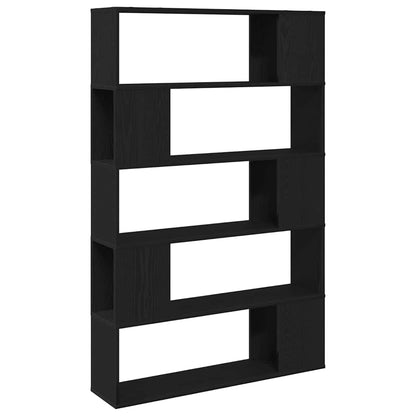 TV Cabinet Set Black Oak 100 x 24 x 155 cm Engineered Wood