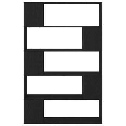 TV Cabinet Set Black Oak 100 x 24 x 155 cm Engineered Wood