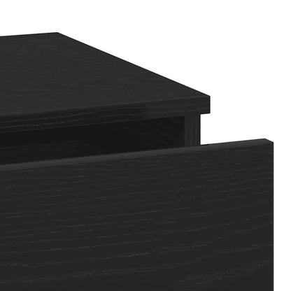 Bedside Cabinet2 pcs Black oak