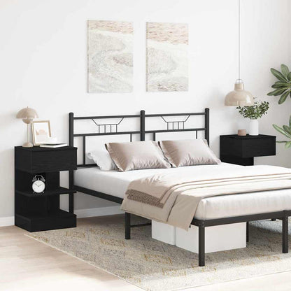 Bedside Cabinet2 pcs Black oak