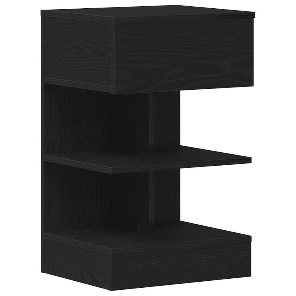 Bedside Cabinet2 pcs Black oak