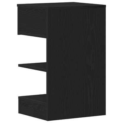 Bedside Cabinet2 pcs Black oak