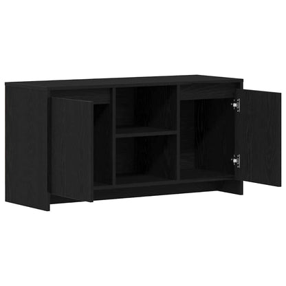 TV Cabinet Black Oak 102 x 37.5 x 52.5 cm Engineered Wood