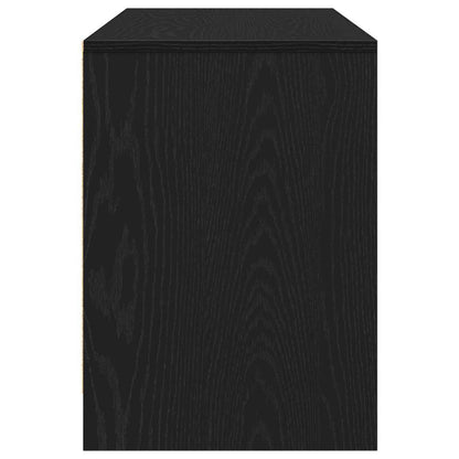 TV Cabinet Black Oak 102 x 37.5 x 52.5 cm Engineered Wood