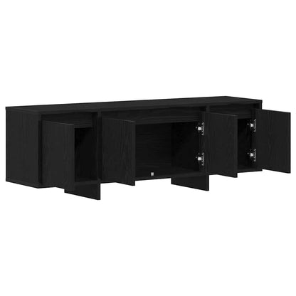 TV Cabinet Black Oak 120 x 30 x 40.5 cm Engineered Wood