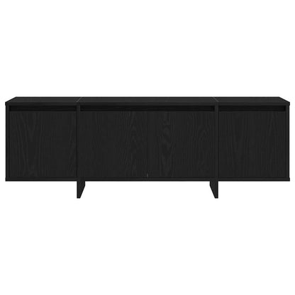 TV Cabinet Black Oak 120 x 30 x 40.5 cm Engineered Wood